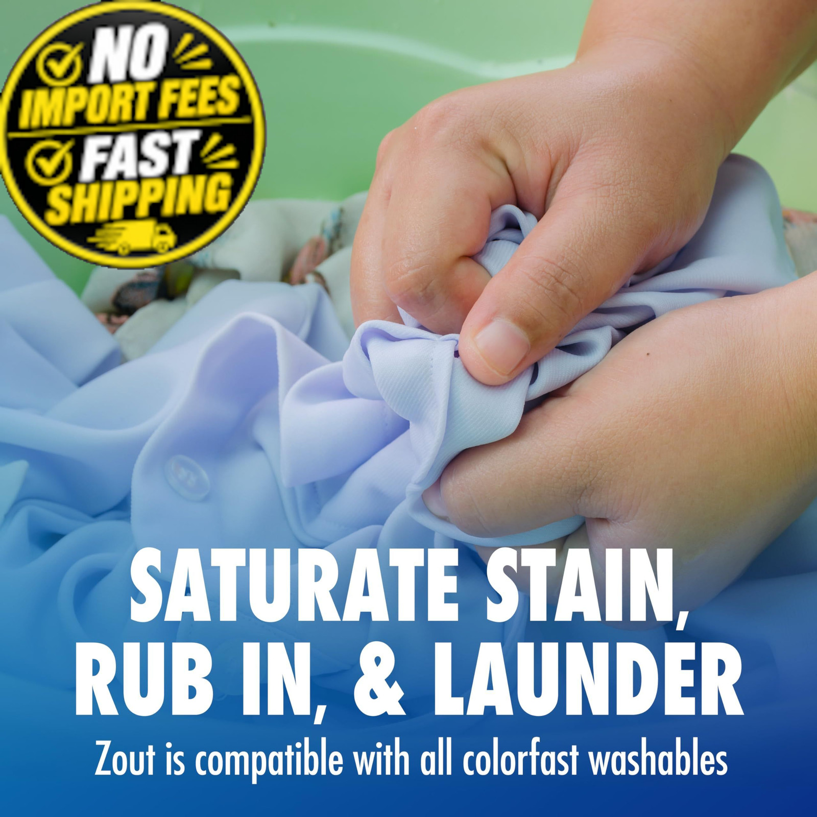 Zout Laundry Stain Remover, Triple Enzyme 12 Fl Oz (Pack of 1), No Color