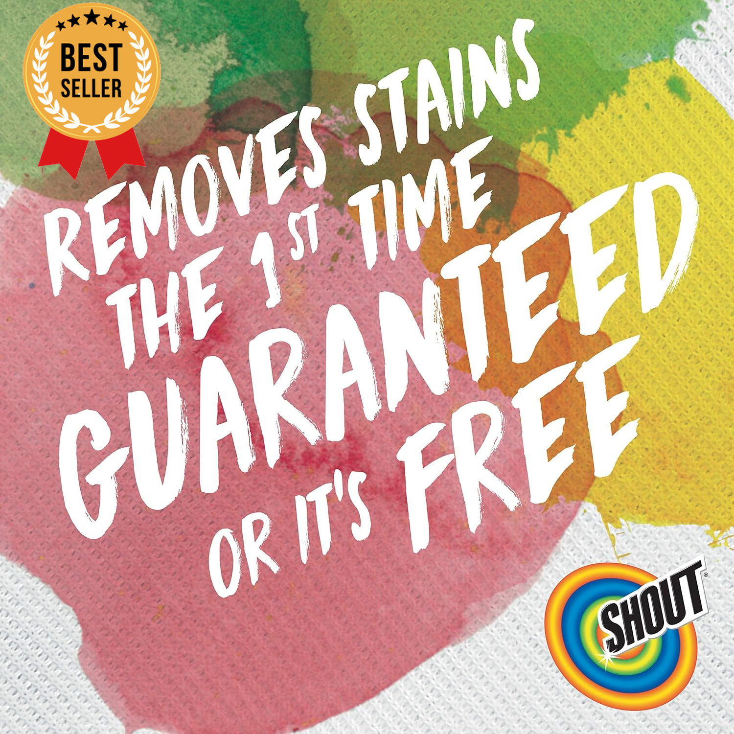 Shout Active Enzyme Stain Remover Spray, 22Oz, Triple-Acting for 100+ Stains