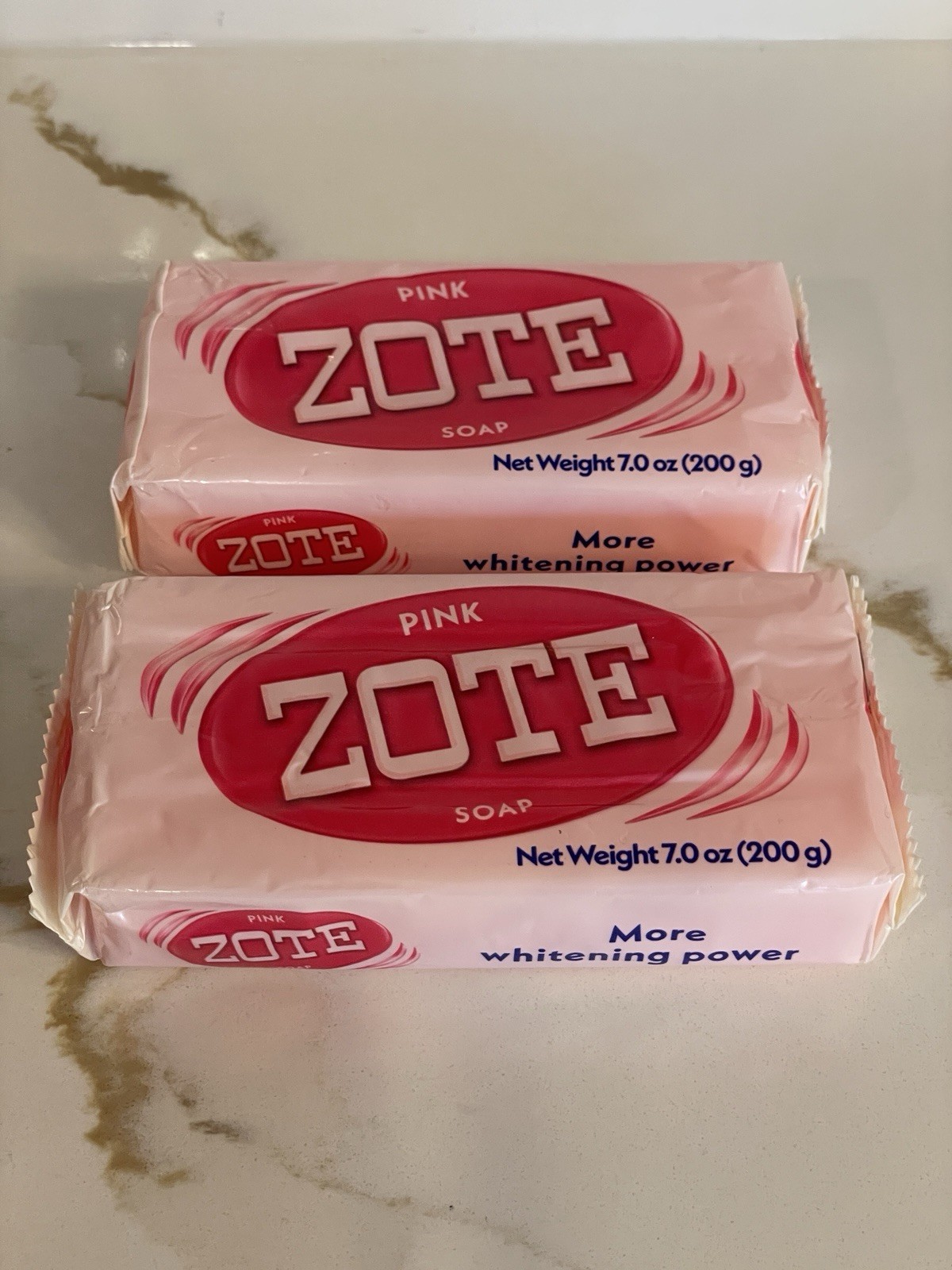 Zote Laundry Pink Soap Bar Set of 2 Cleaner Clothing Whitening 7 oz/200 g New