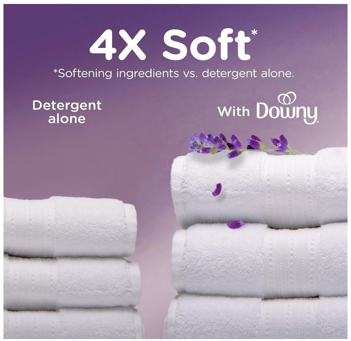 Downy Ultra Soft Fabric Softener Liquid, Calm, Lavender and Vanilla 56 fl oz,
