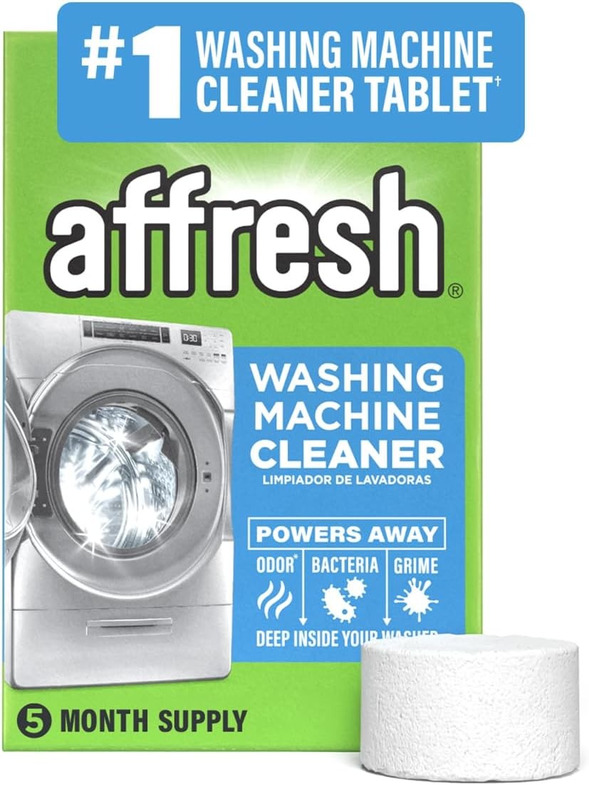 Affresh Washing Machine Cleaner, Helps Power Away Odor Causing Bacteria & Grime