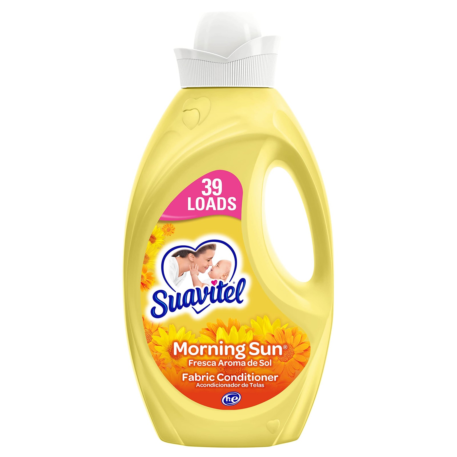 Suavitel Liquid Fabric Softener, Morning Sun, 46 46 Fl Oz (Pack of 1), Clear