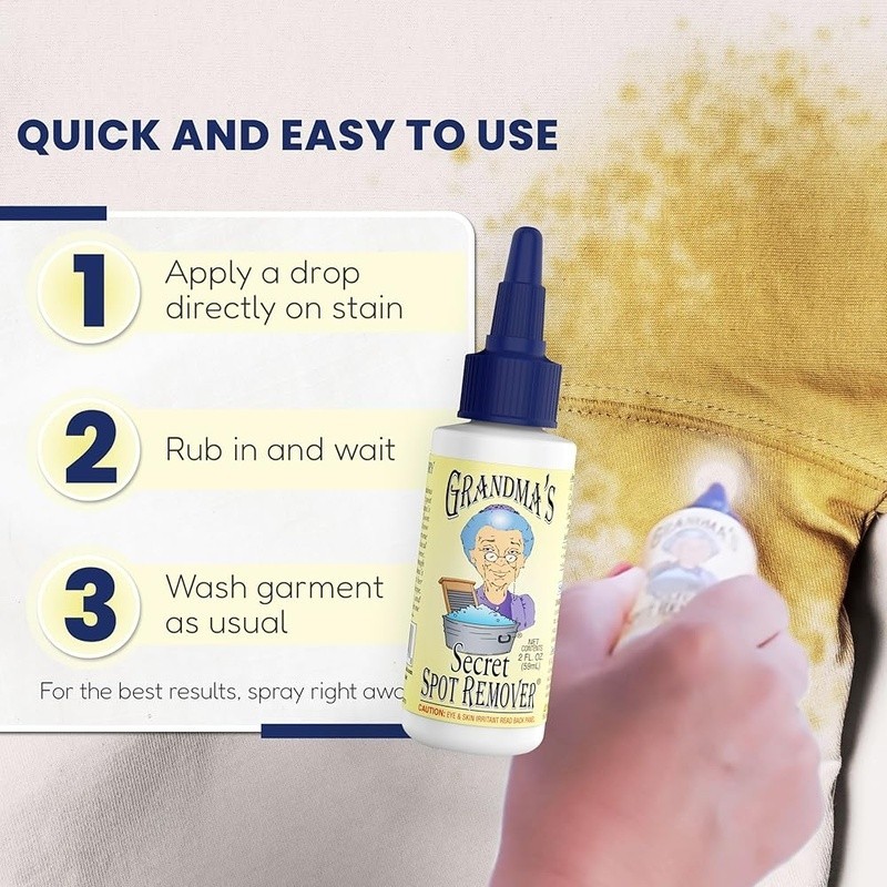 Toxin Free Stain Remover Effective Laundry Cleaner Baby Food & Pet Stains New
