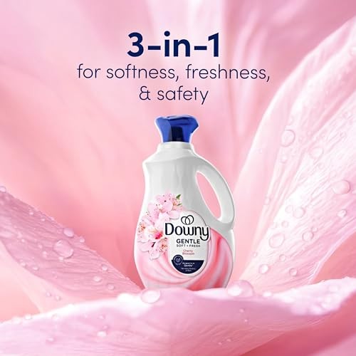 Downy Gentle Soft + Fresh Fabric Softener Liquid, Cherry Blossom, 56 fl oz