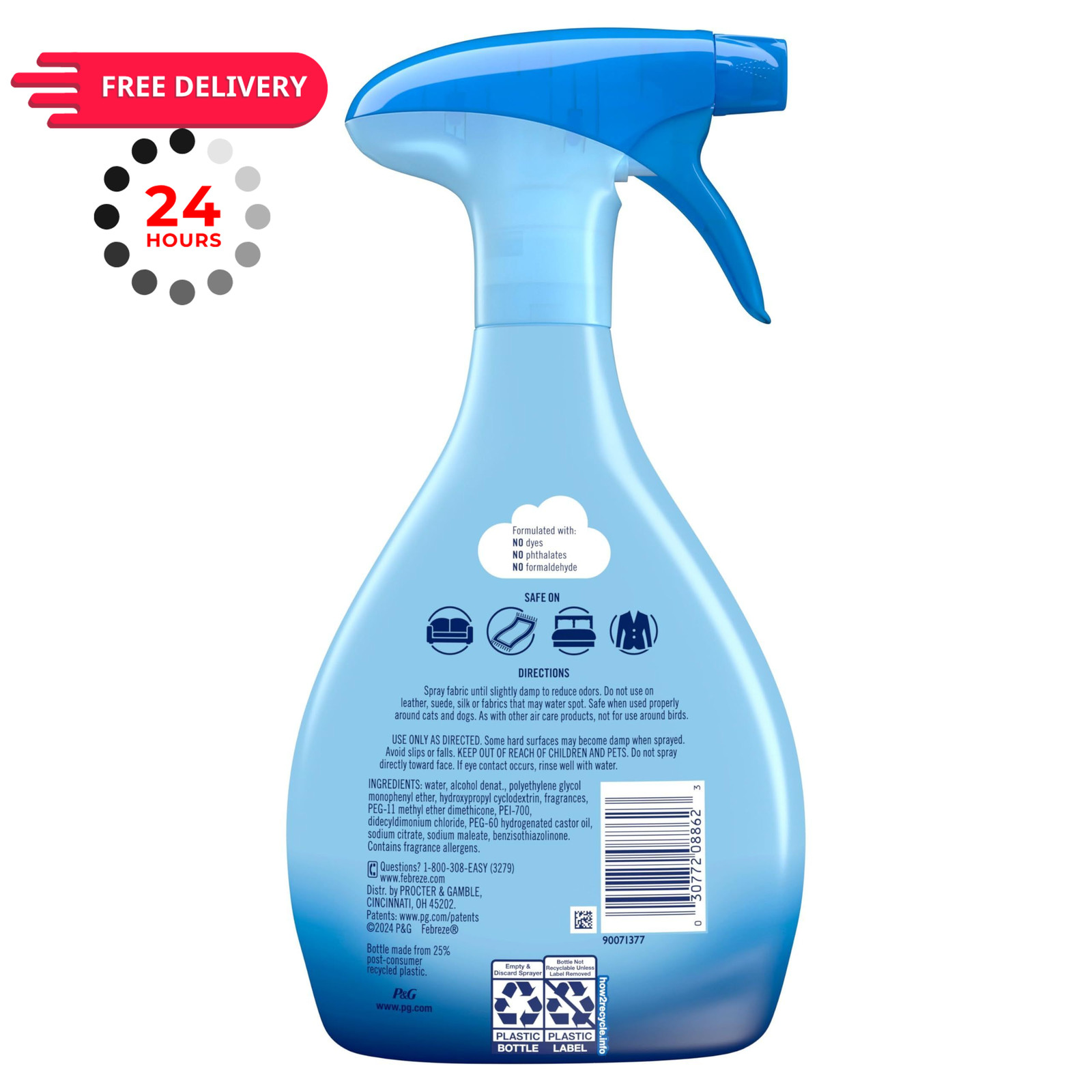 Febreze Fabric Spray Air Freshener, 23.6 Fl Oz (Pack of 1), no color
