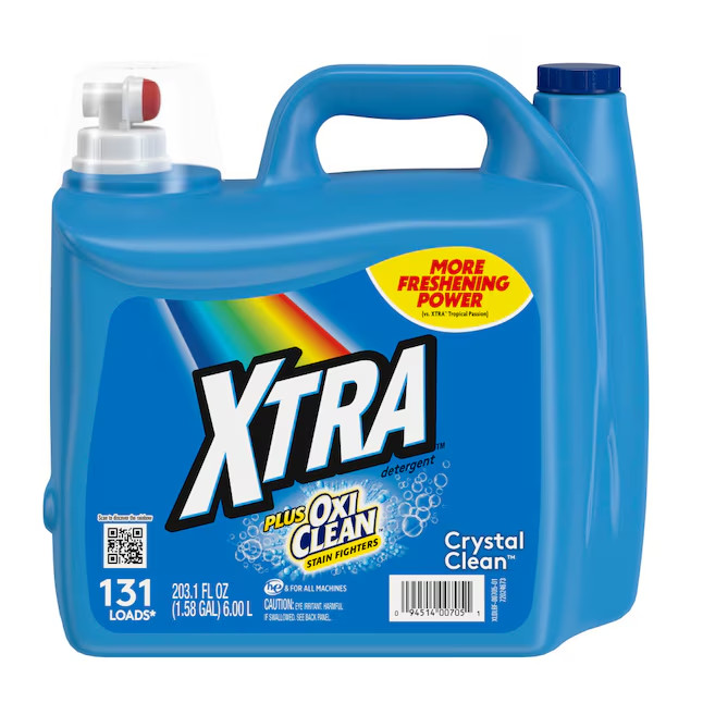 XTRA Crystal Clean HE Laundry Detergent 131 Loads 203.1 -fl oz
