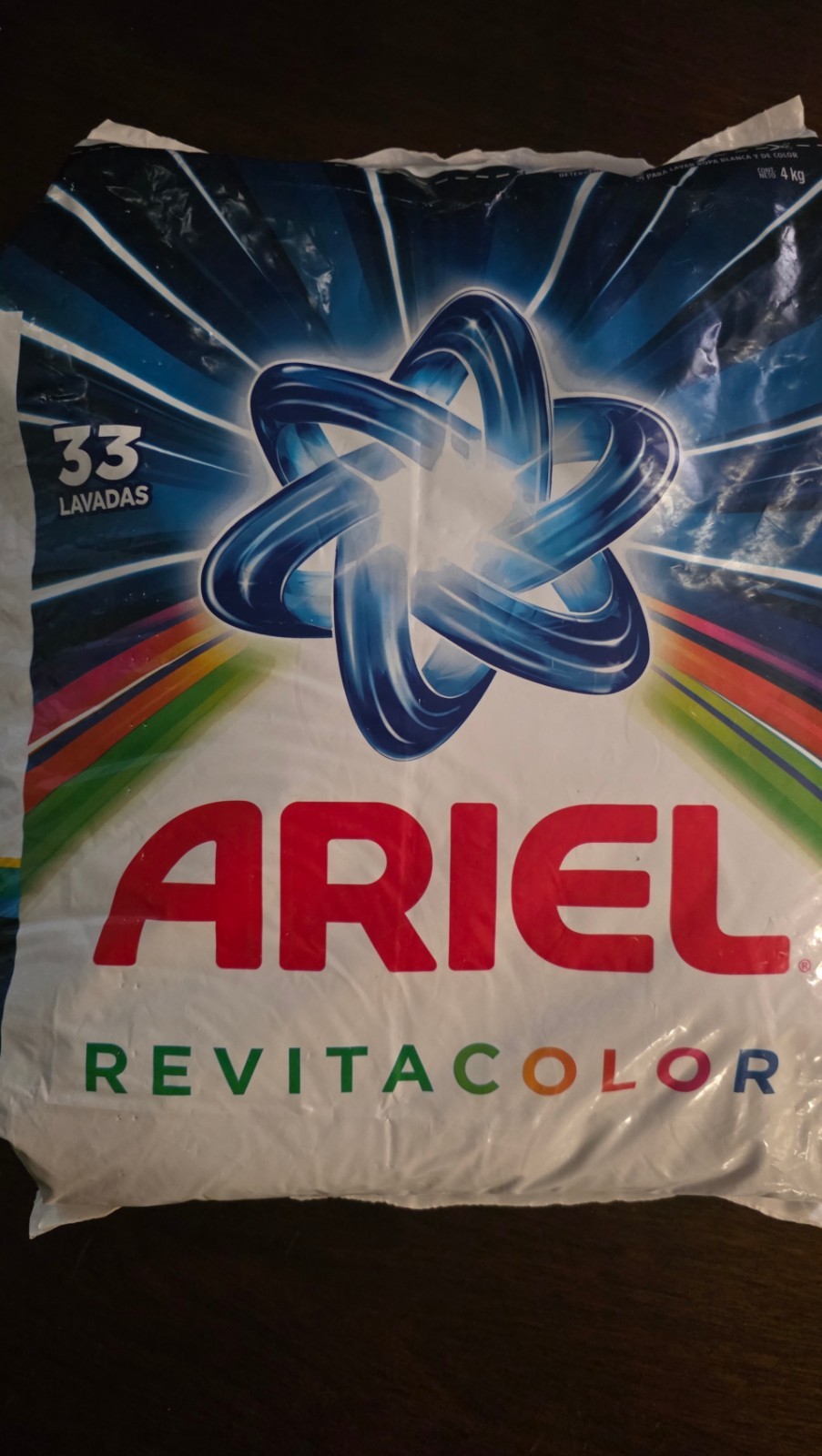Ariel Revitacolor Laundry Detergent Powder, 33 Loads, Heavy Duty Cleaning, 4kg