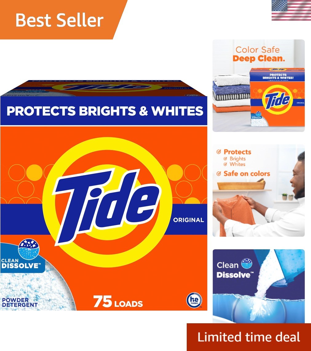 Tide Powder Laundry Detergent, Scent, 75 Loads, 85 Oz
