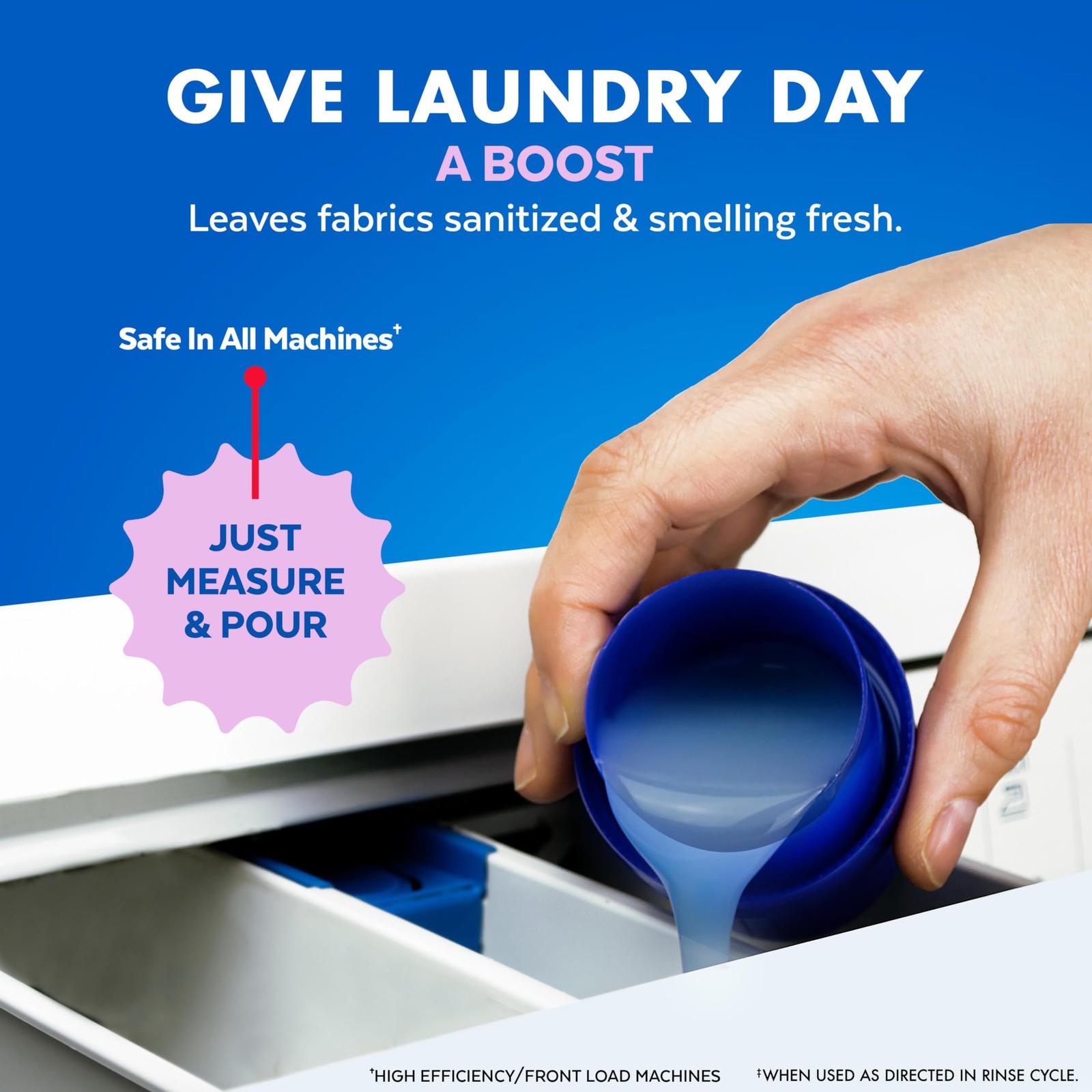 Lysol Disinfectant Laundry Sanitizer & Scent Booster, Laundry Detergent Additive