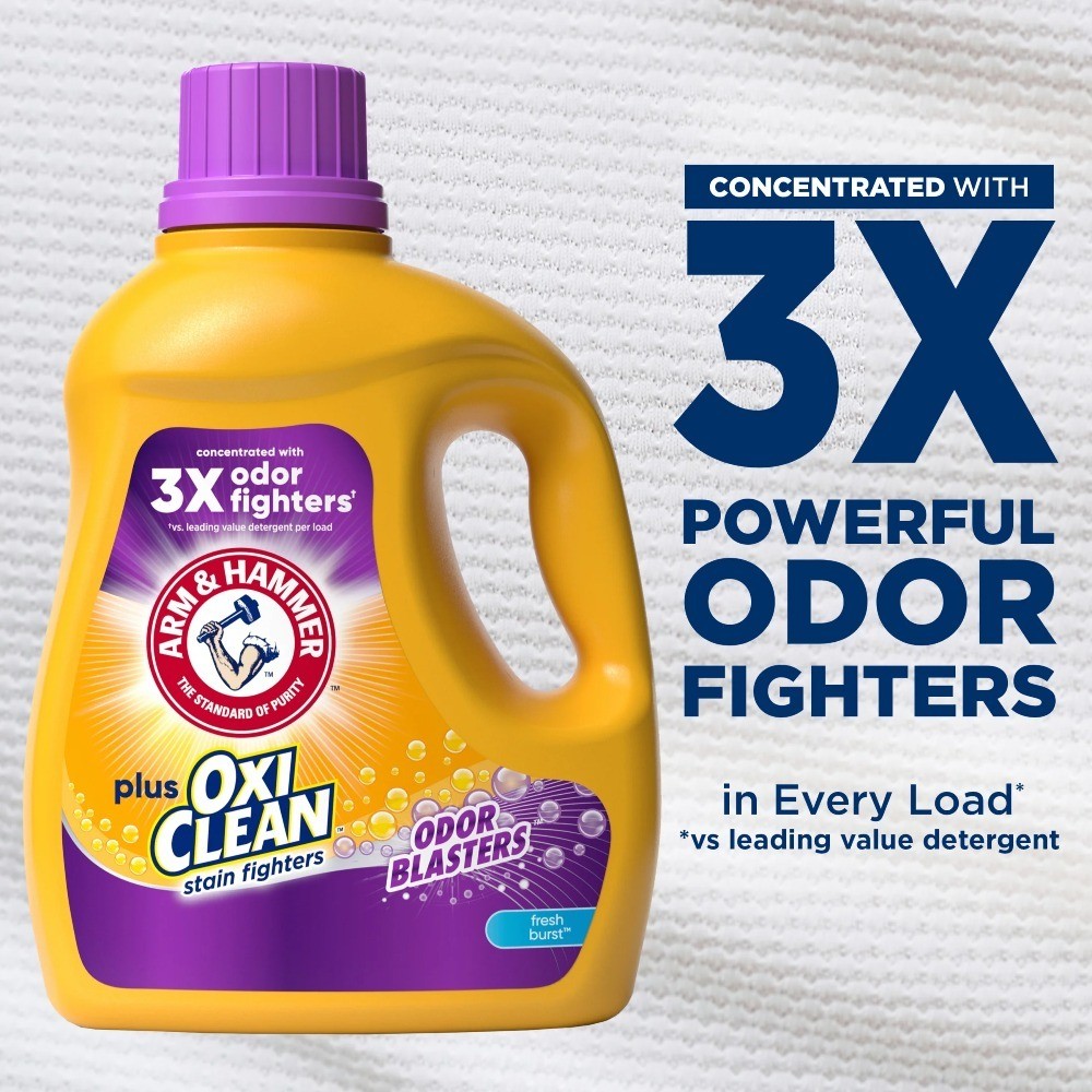 OxiClean Odor Blasters Liquid Laundry Detergent Fresh Scent 77 Loads