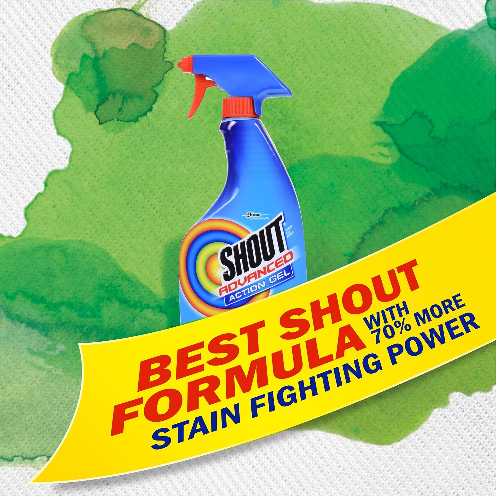 Advanced Laundry Stain Remover Gel, 22oz Spray, Breaks Down Tough Stains, Pack o