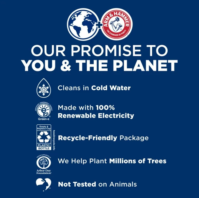 3 pack ARM & HAMMER Plus OxiClean Odor Blasters Fresh Burst, 128 Loads