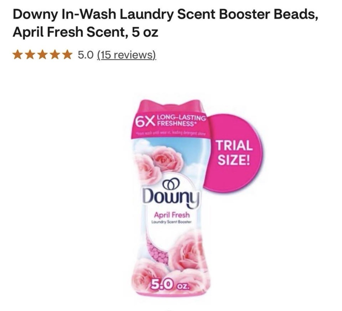 16 Pack Downy Scent Booster Beads April Fresh 5oz Each – 80 Oz Total