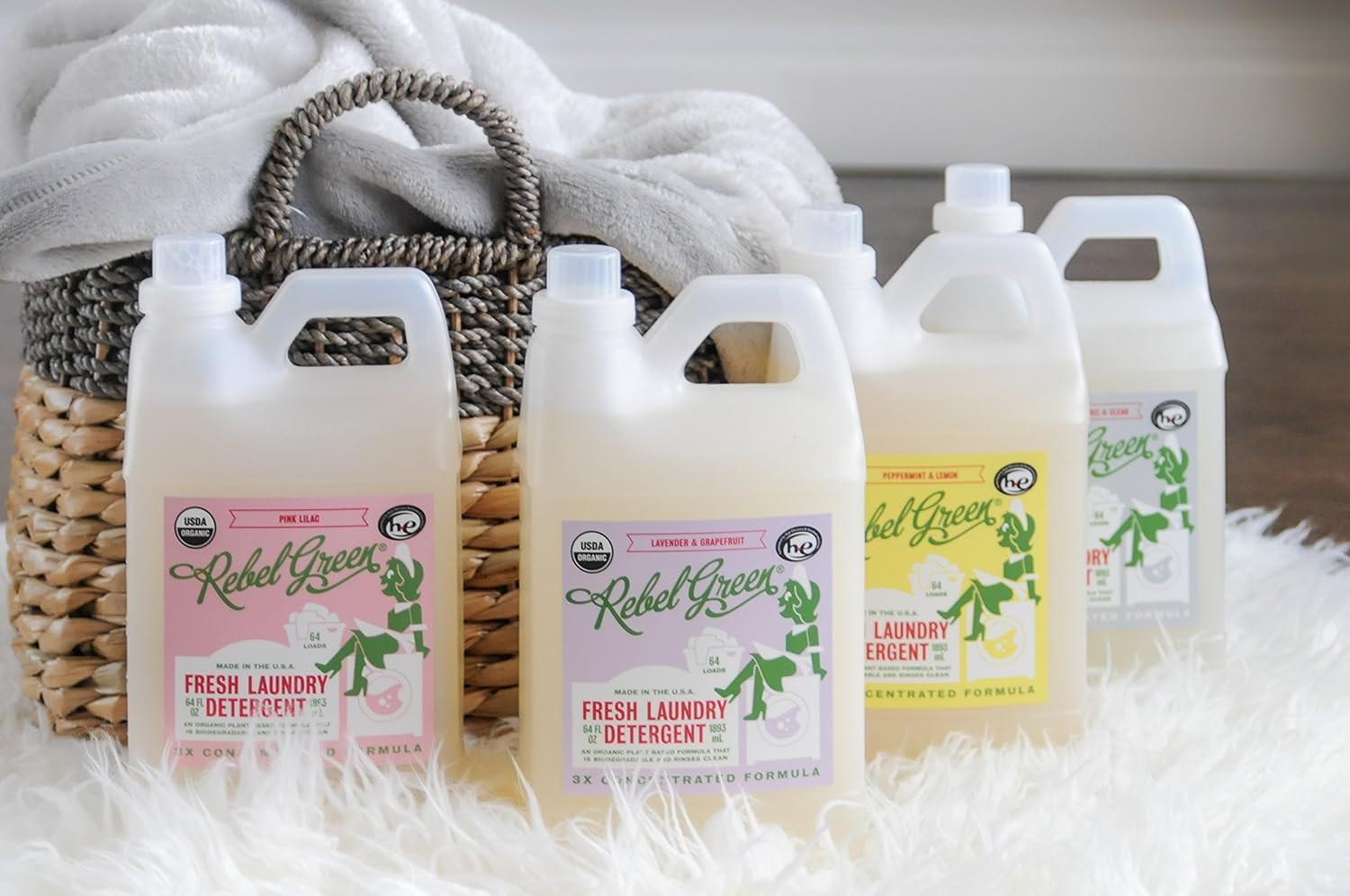 USDA Organic HE Liquid Fresh Laundry Detergent – Natural & Hypoallergenic Laundr