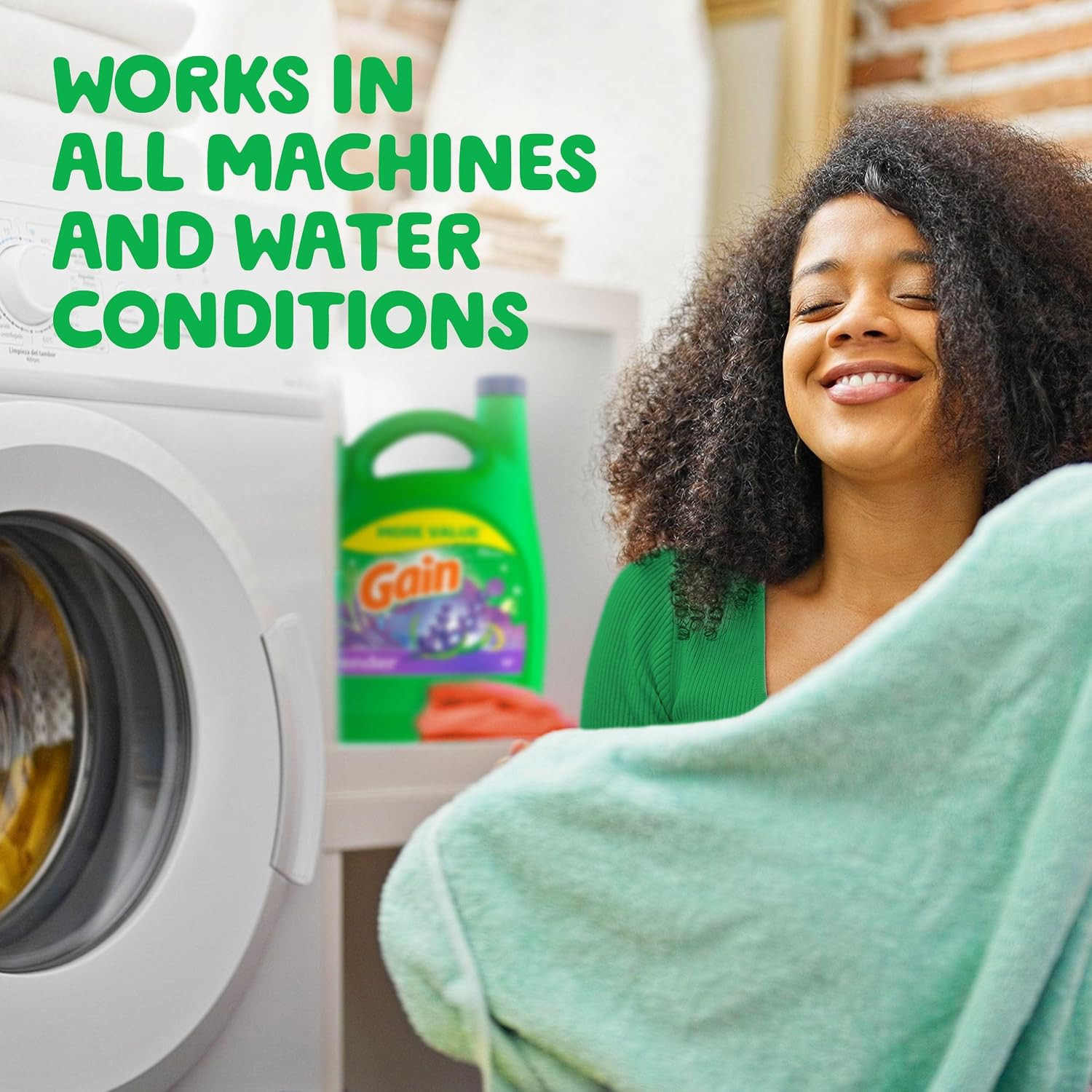 Liquid Laundry Detergent, Lavender Scent, 154 Fl Oz, 107 Loads, HE Compatible, L