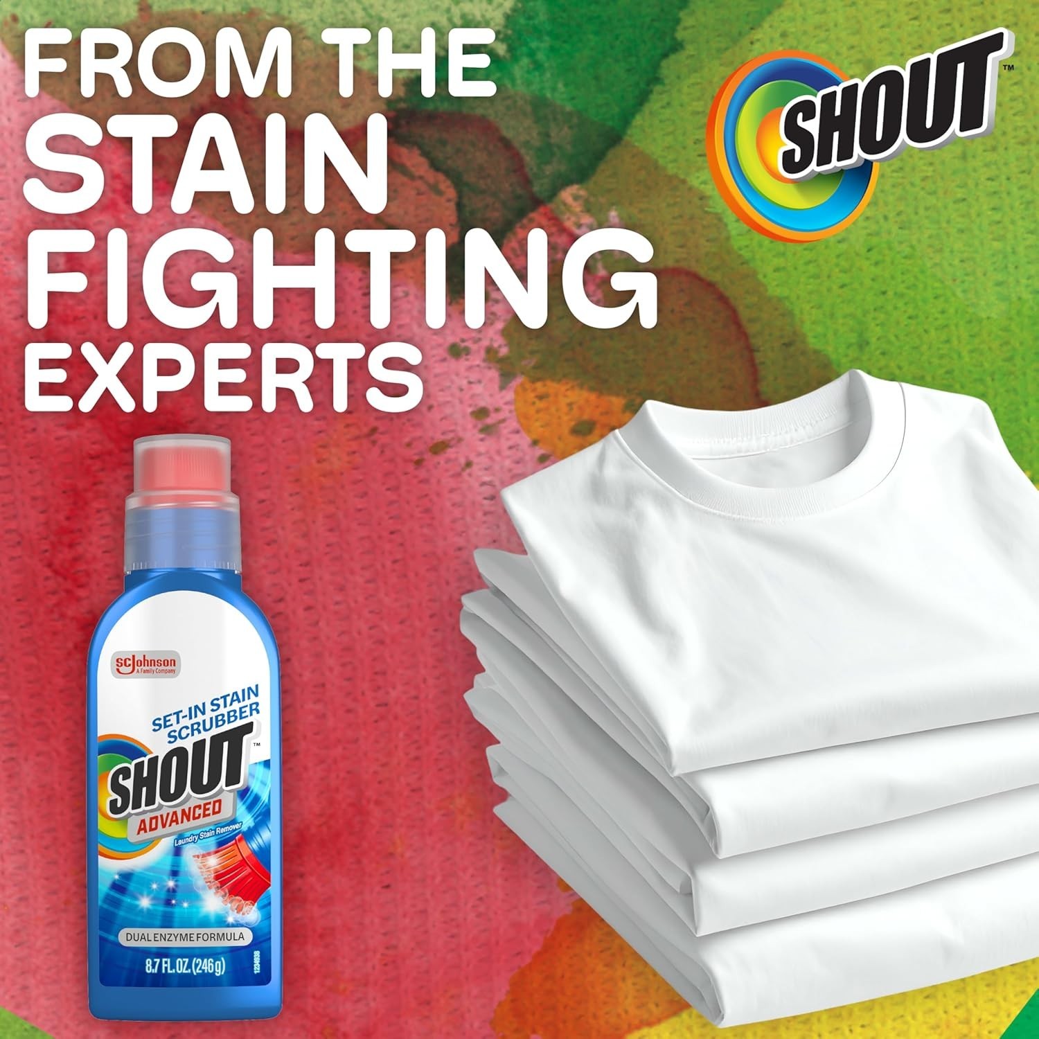 Ultra Concentrated Shout Stain Remover Gel 8.7oz – Gentle Yet Powerful Cleaning