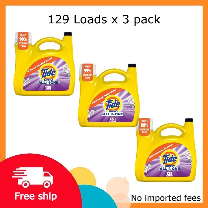 Tide Simply Laundry Detergent Liquid, Clean & Fresh, Berry Blossom Scent
