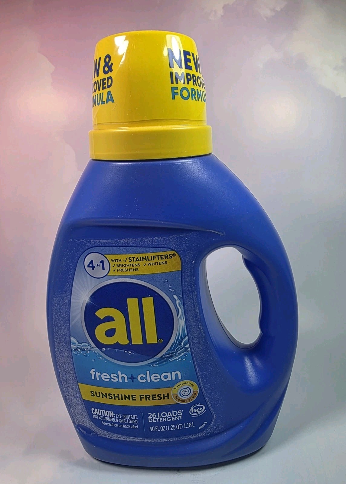 (2) All Liquid Laundry Detergent Sunshine Fresh 4 in 1 Stainlifters Fresh Clean.
