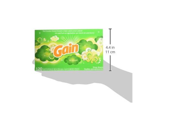 Gain Original Dryer Sheets, 120 Count