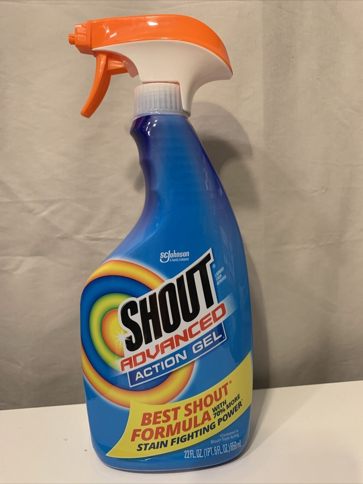 Shout Spray and Wash Advanced Action Stain Remover for Clothes 22 oz (Each)
