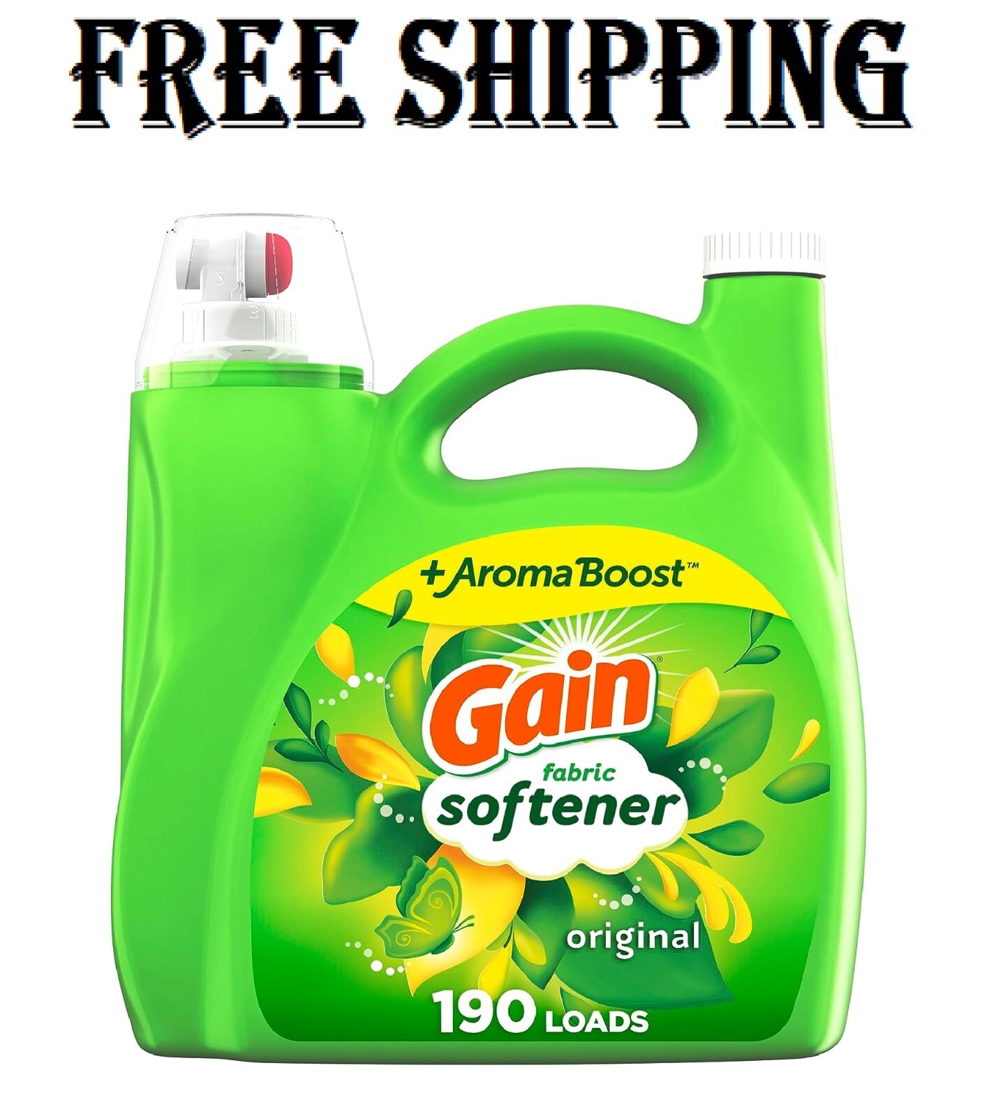Gain Fabric Softener Original Scent 140 fl oz 190 Loads HE Compatible Pack of 1