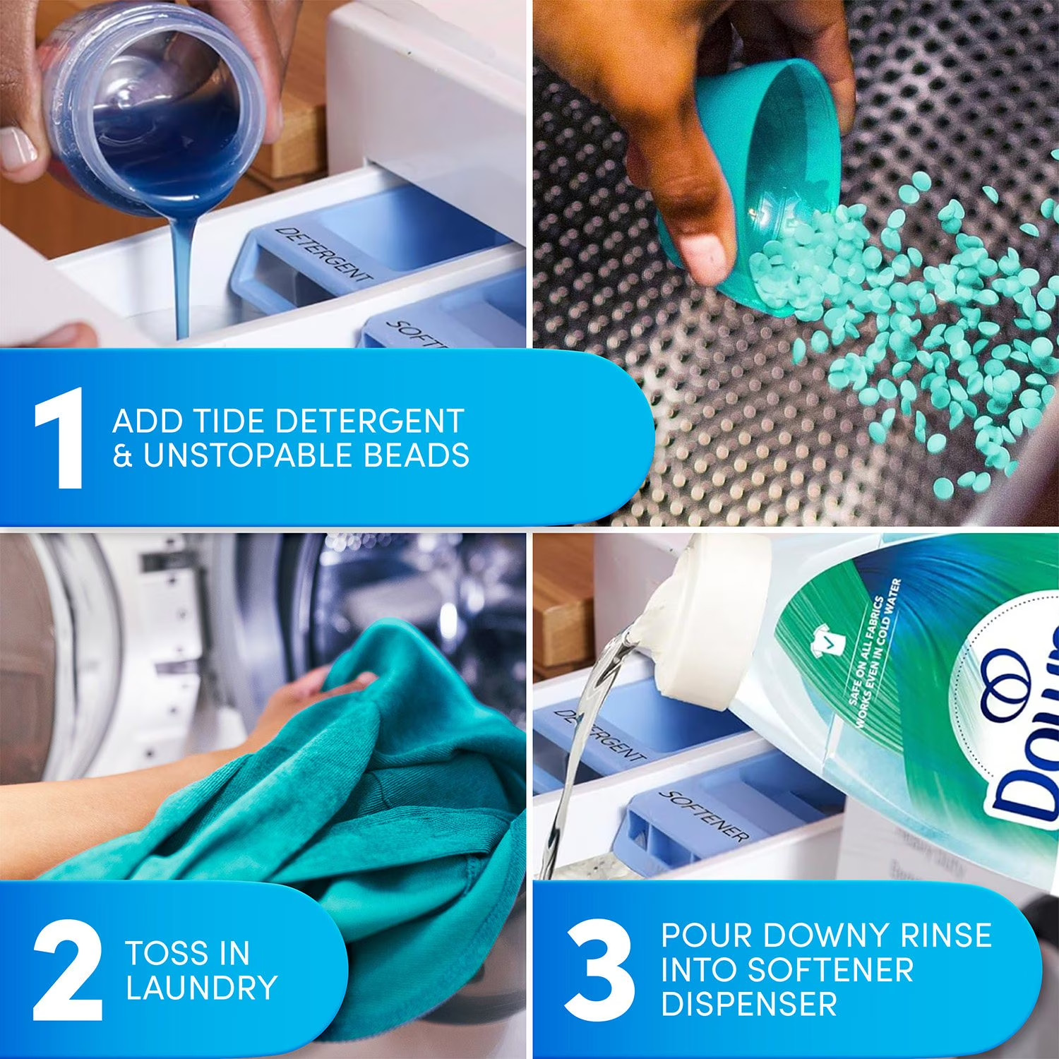 Downy Rinse Laundry Odor Remover, Cool Cotton, 87.5 fl. oz