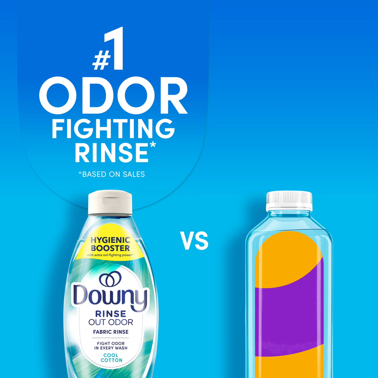 Downy Rinse & Refresh Odor Remover Cool Cotton Laundry Rinse 62oz, 2 Pack