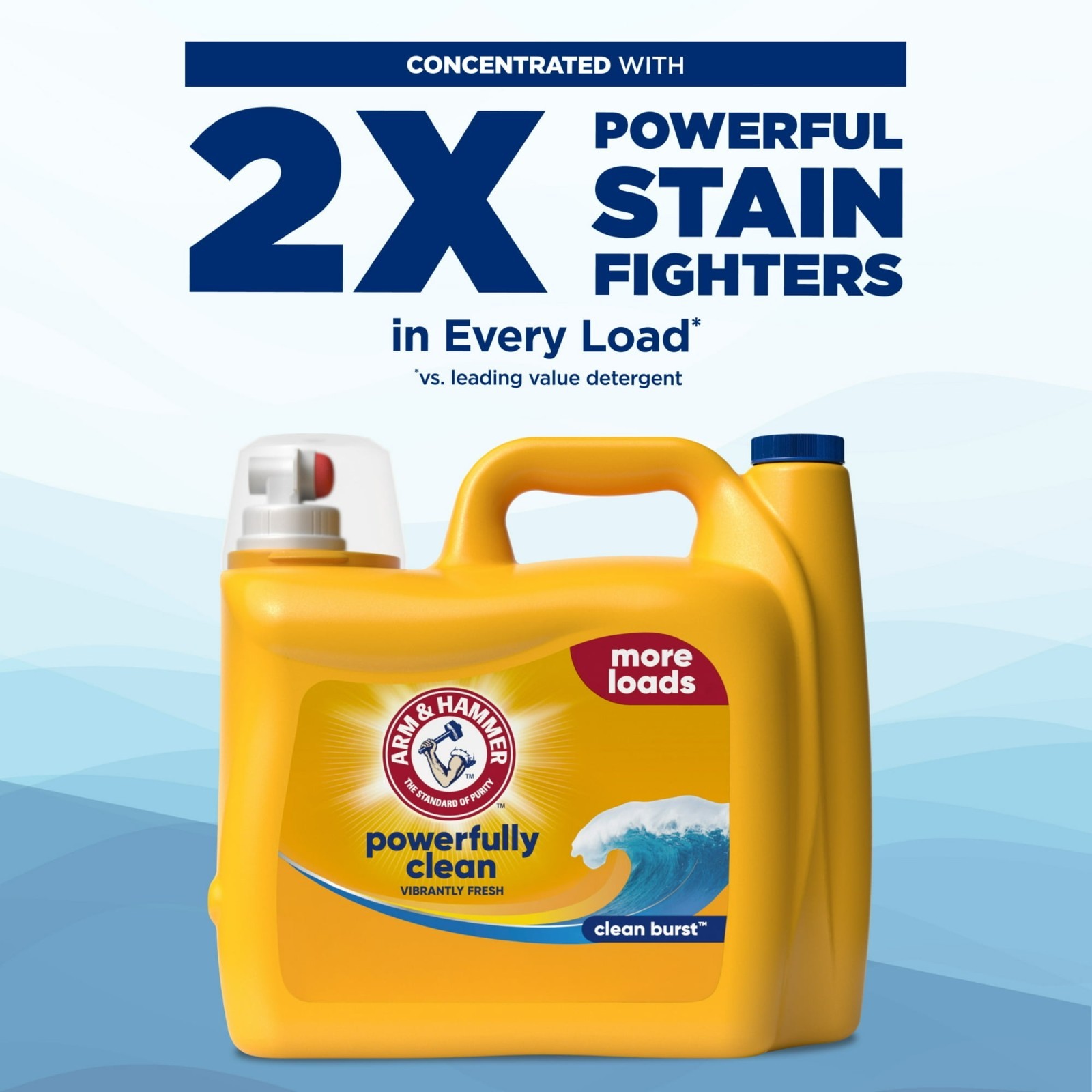 2-Pack ARM & HAMMER Clean Burst Liquid Laundry Detergent 205 oz, 410 Loads