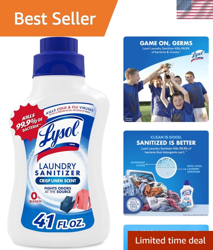 Disinfectant Laundry Sanitizer & Scent Booster, Laundry Detergent Additive, C…
