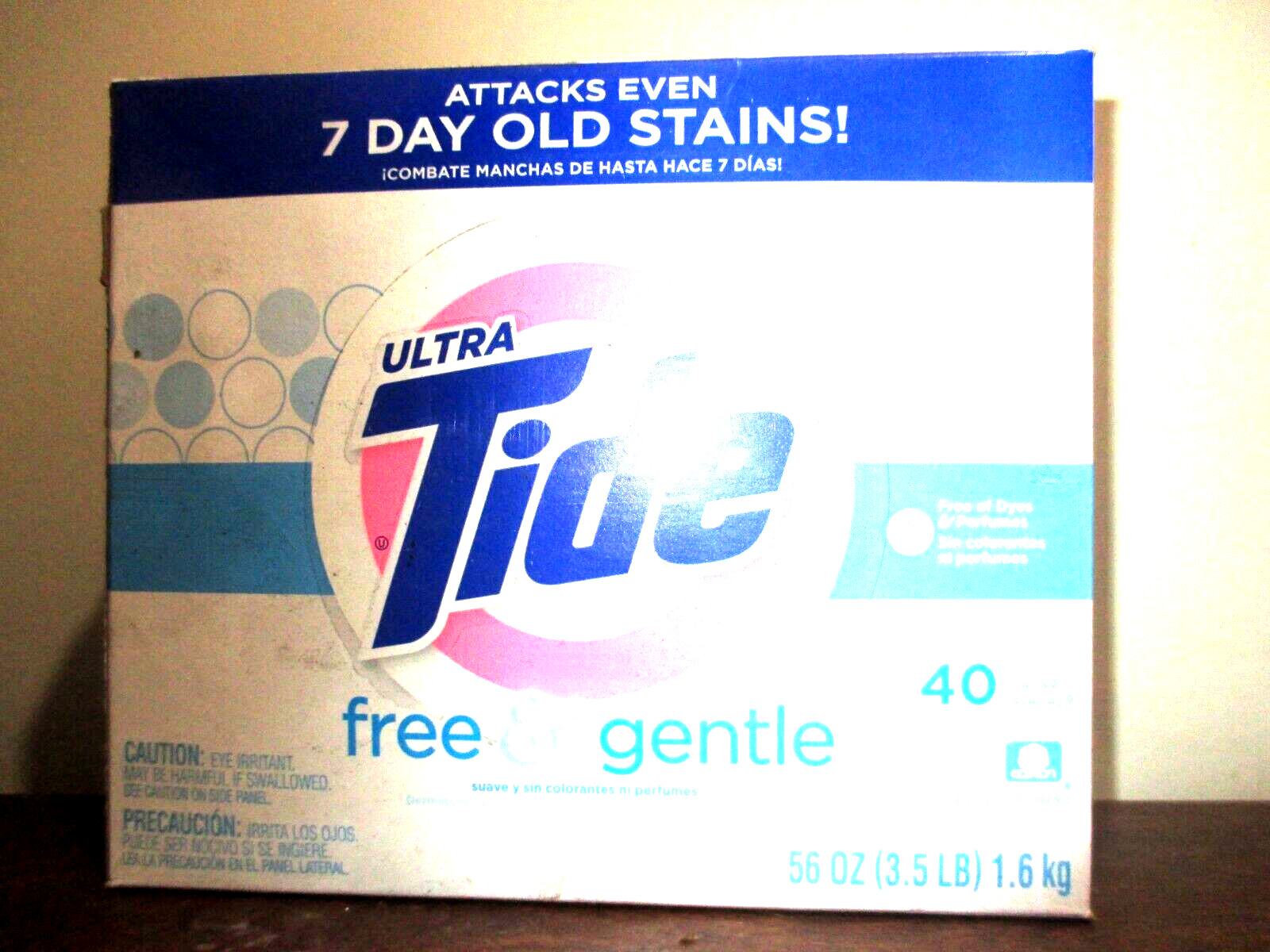 Tide Free & Gentle Powder Laundry Detergent 56 OZ, 40 Loads