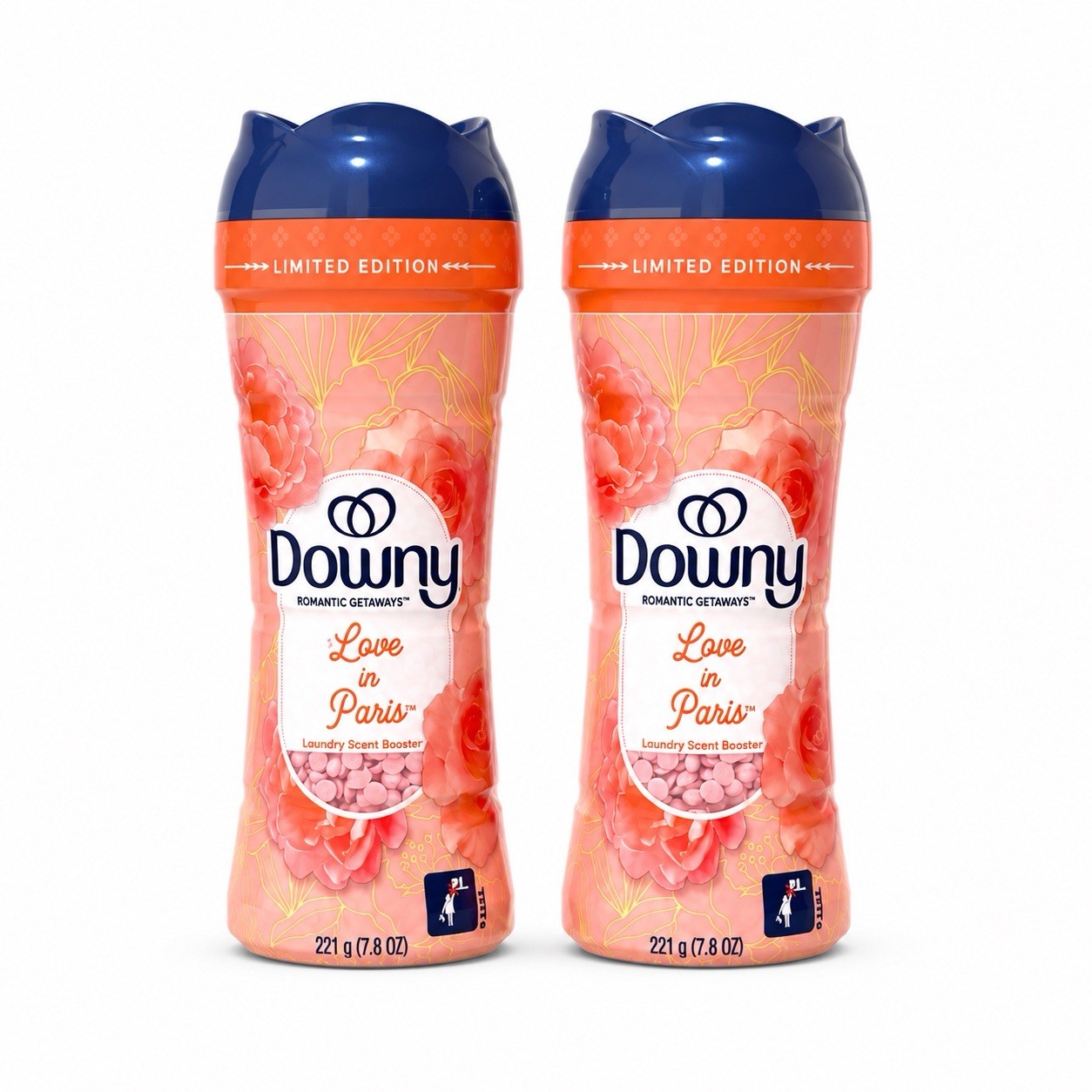 Downy Romantic Getaways Love In Paris Laundry Scent Booster 7.8oz Limited 2 Pack