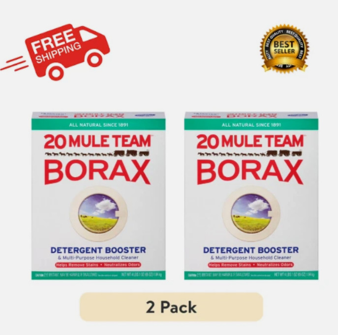(2 PACK ) 20 Mule Team Detergent Booster – 65oz.