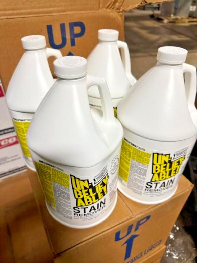 LOT OF 4 x 1GAL, CORE UNBELIEVABLE! Stain Remover Deodorizer (Pack of 4X1 GAL)