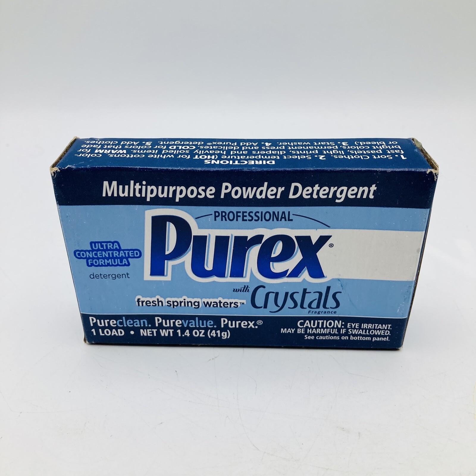 Purex Multipurpose Powder Detergent Fresh Spring Waters 1 Box 1 Load New 2012
