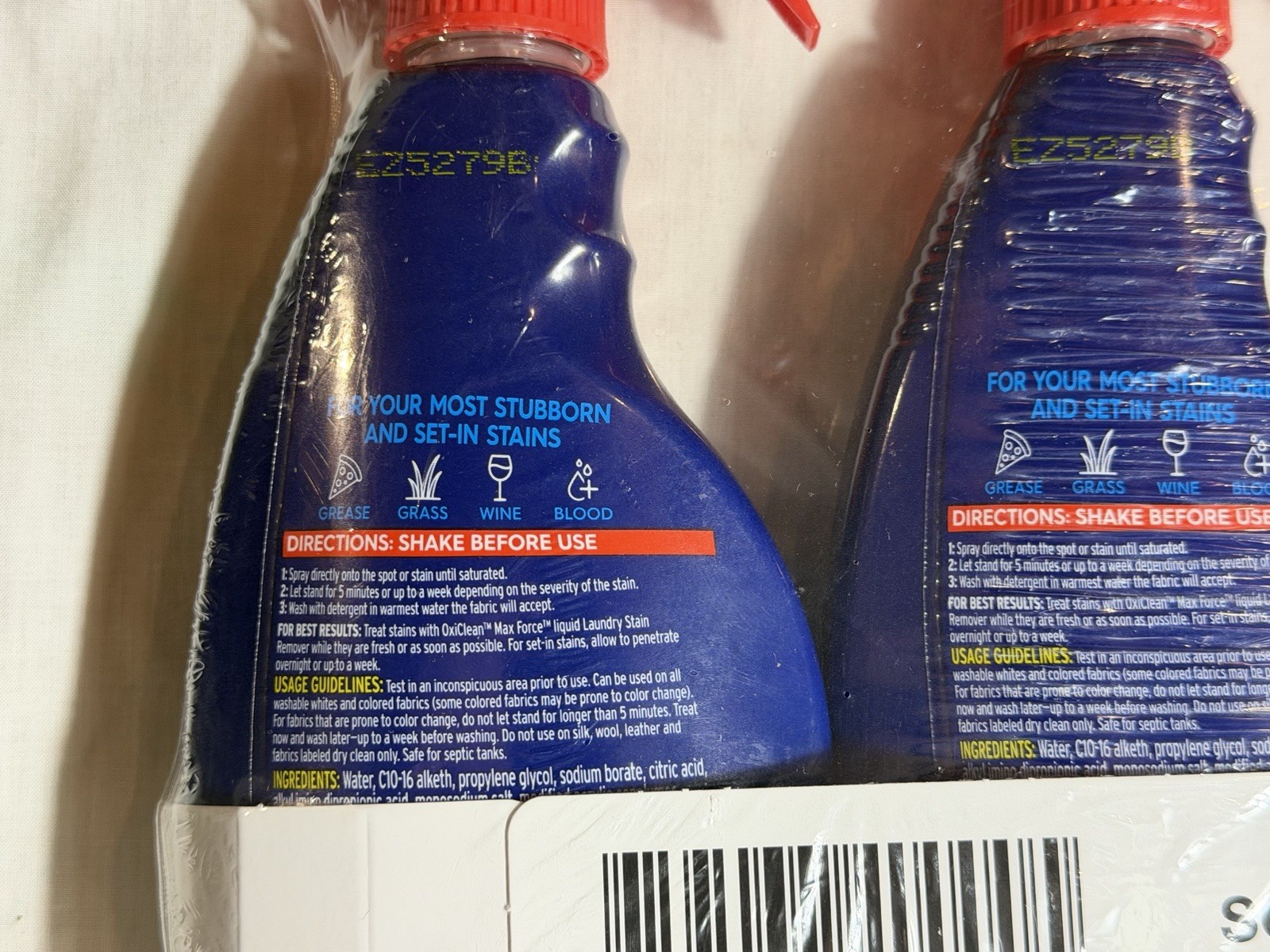 OxiClean Max Force Laundry Stain Remover Spray 12 fl oz 3 Pack New Sealed