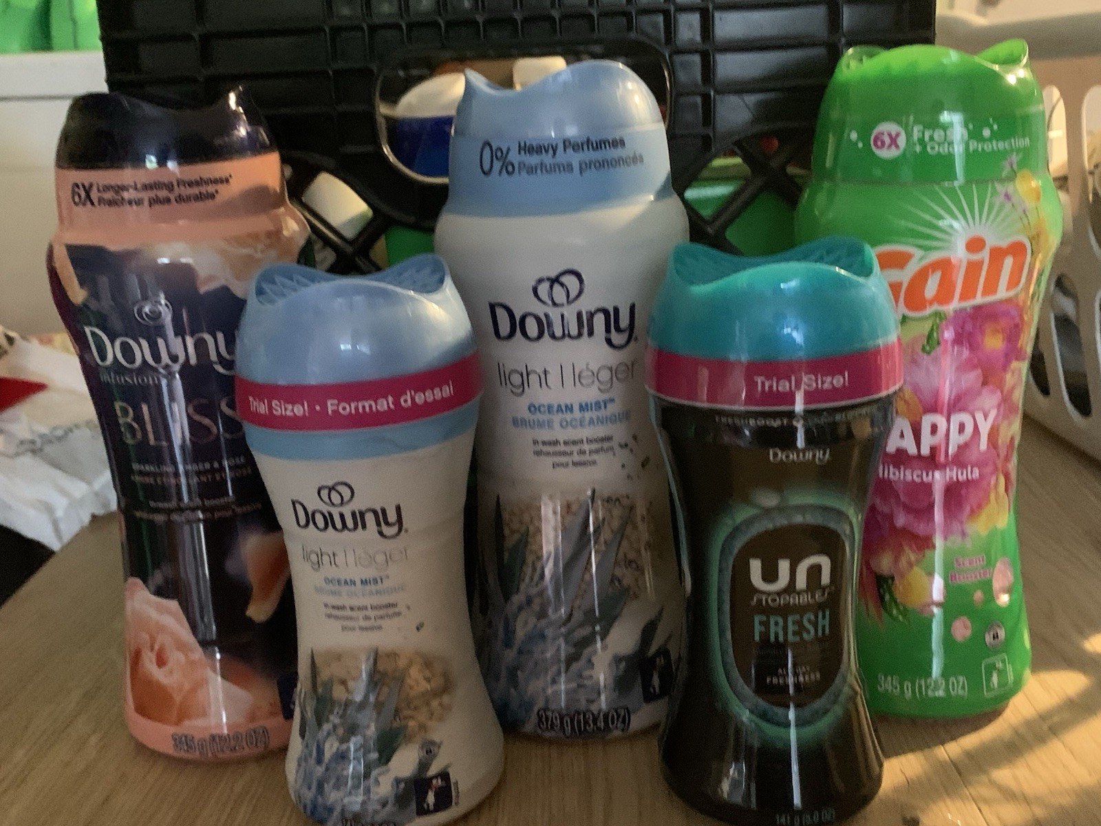 Downy Unstopables Bliss In-Wash Beads 12.2oz 6X Freshness, 0% Perfume