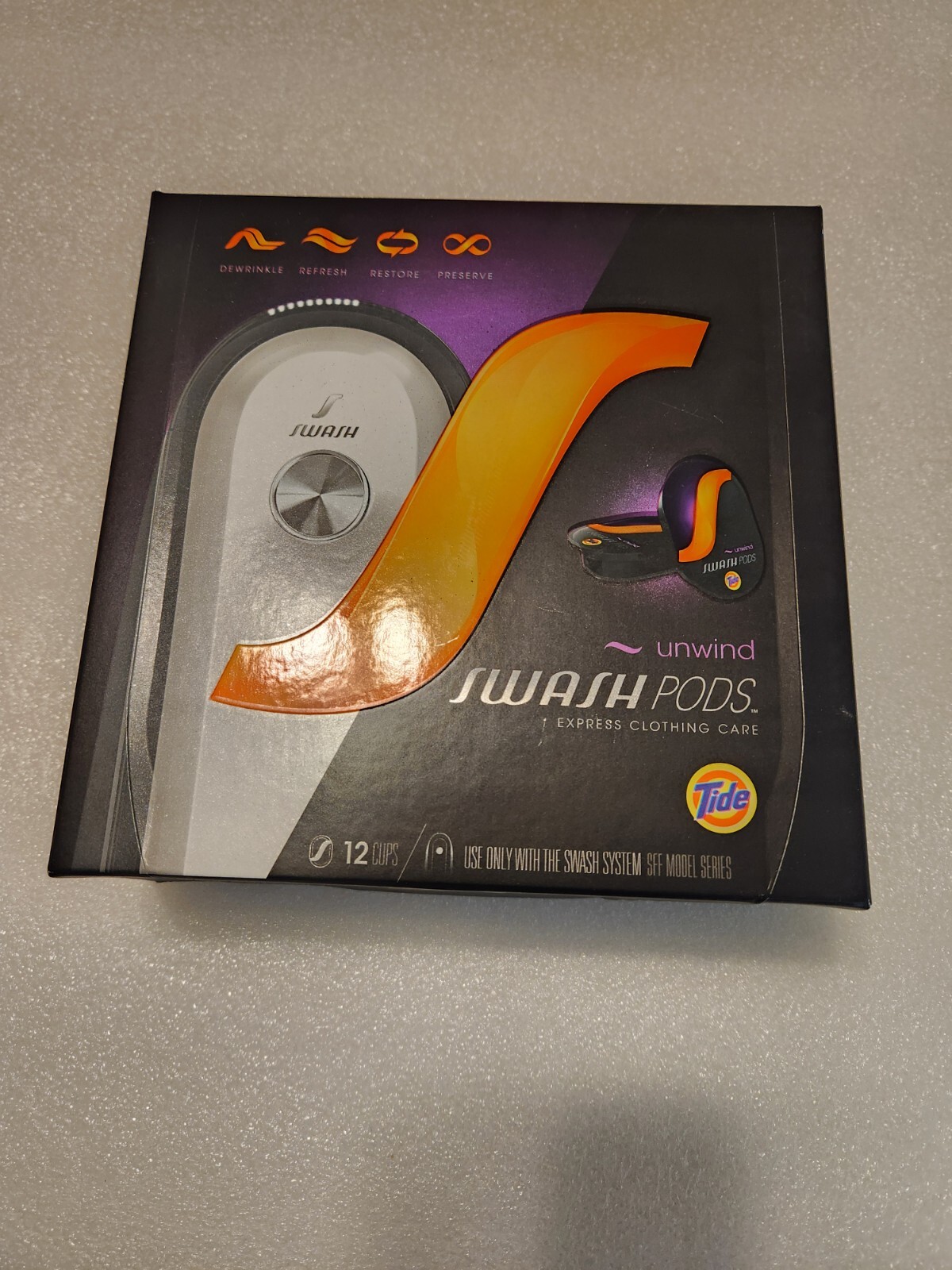 Tide Swash Pods Unwind NIB Clothing care Factory Sealed box 12 Pods Free Ship