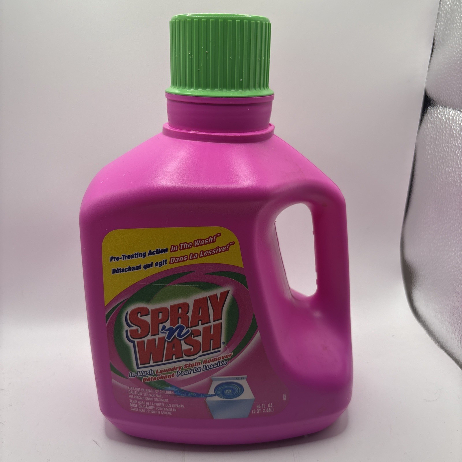 Spray n Wash Pre Treat Stain Remover PINK BOTTLE 96 oz Discontinued 35% Full