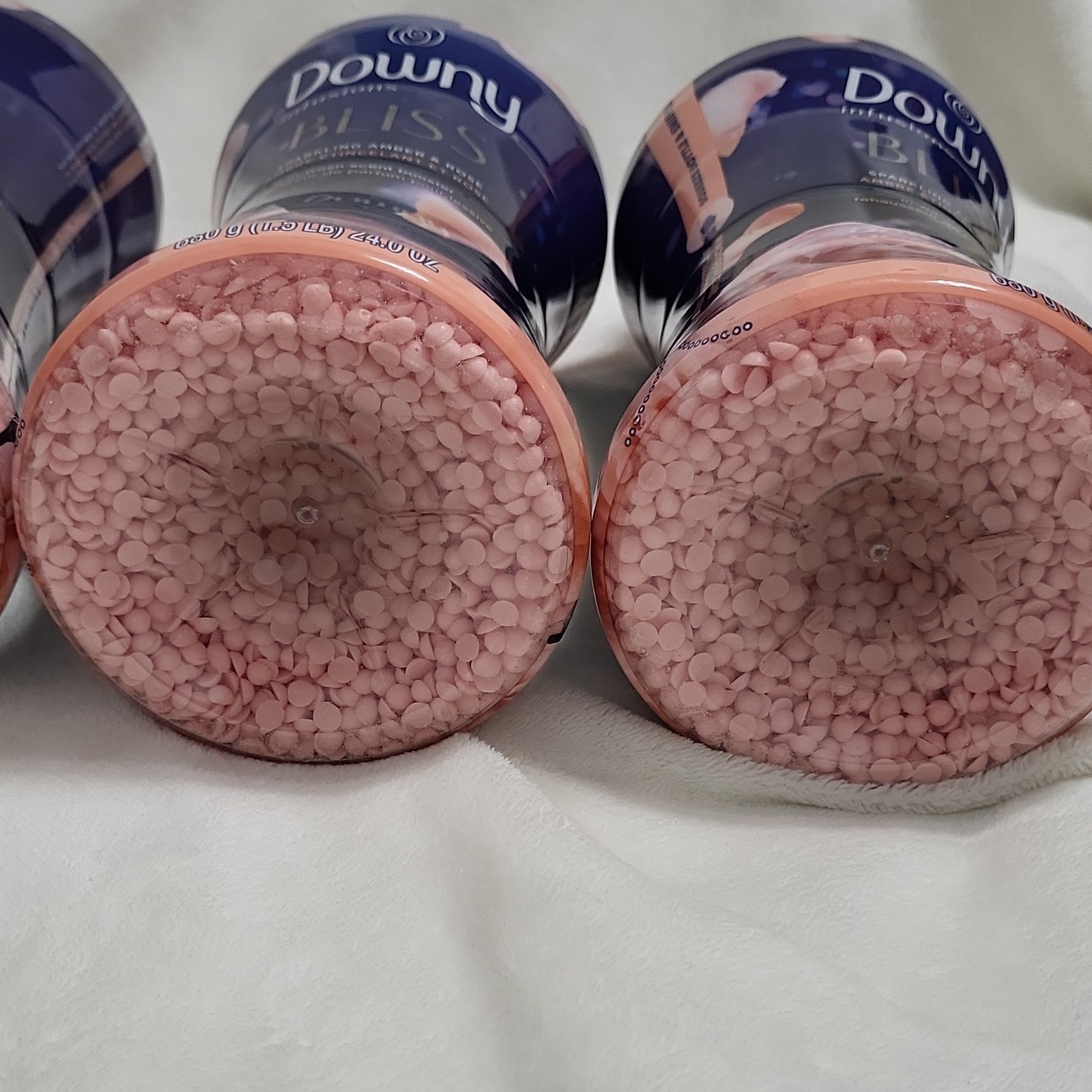 4 Downy Infusions Bliss In-Wash Scent Booster Beads Amber & Rose 24.0 oz