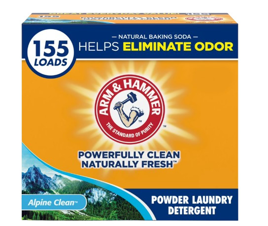 3 pack ARM & HAMMER Powder Laundry Detergent Alpine Clean 9.56 lb 155 Loads