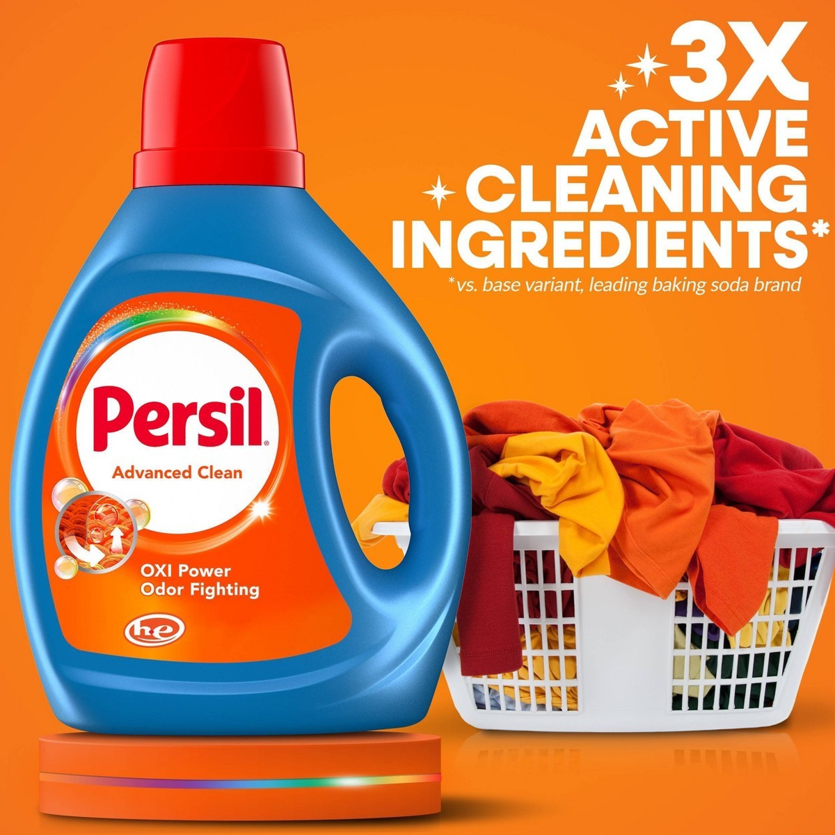 Persil Advanced Oxi + Odor Fighting HE Cleaning Detergent 75 Loads – 126 fl oz