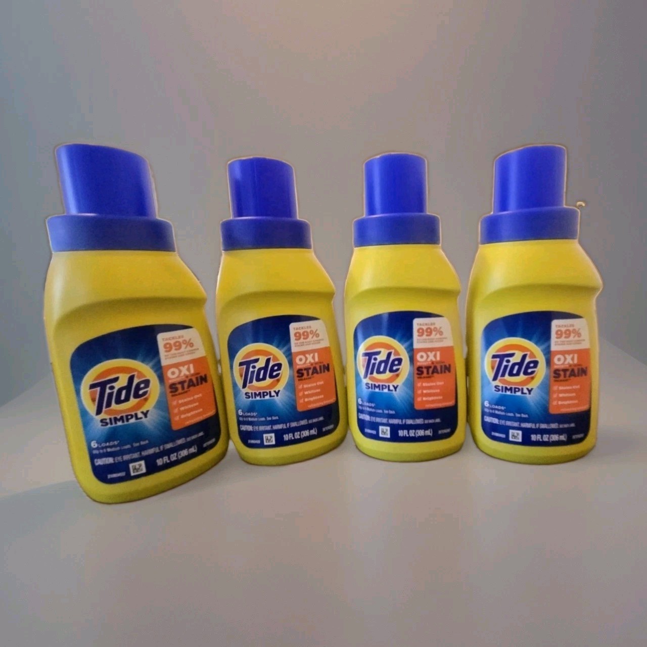 Tide Simply + Oxi Liquid Laundry Detergent Refreshing Breeze 10 fl oz (4 Pack)