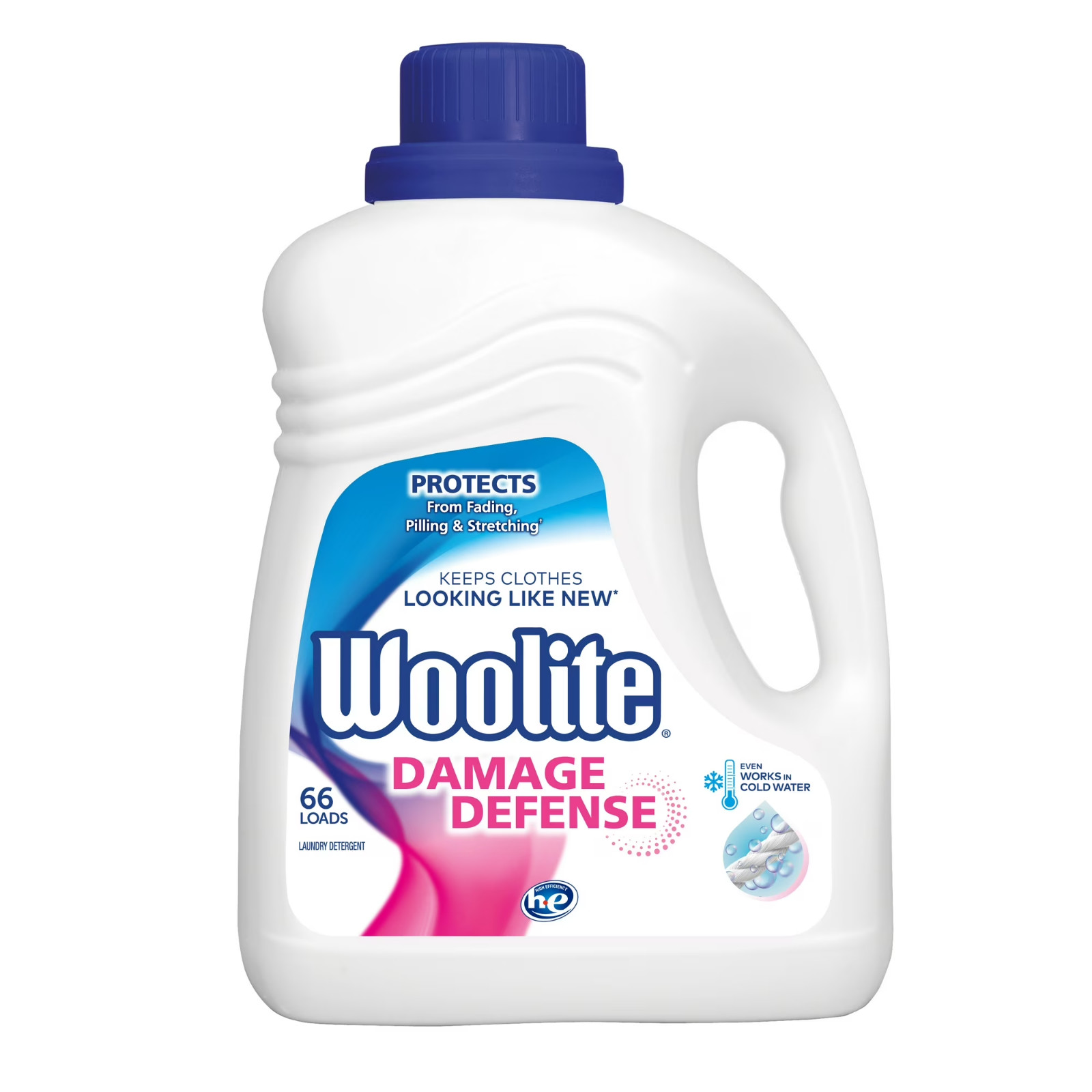 Damage Defense Liquid Laundry Detergent, 100 Fl Oz, 66 Loads