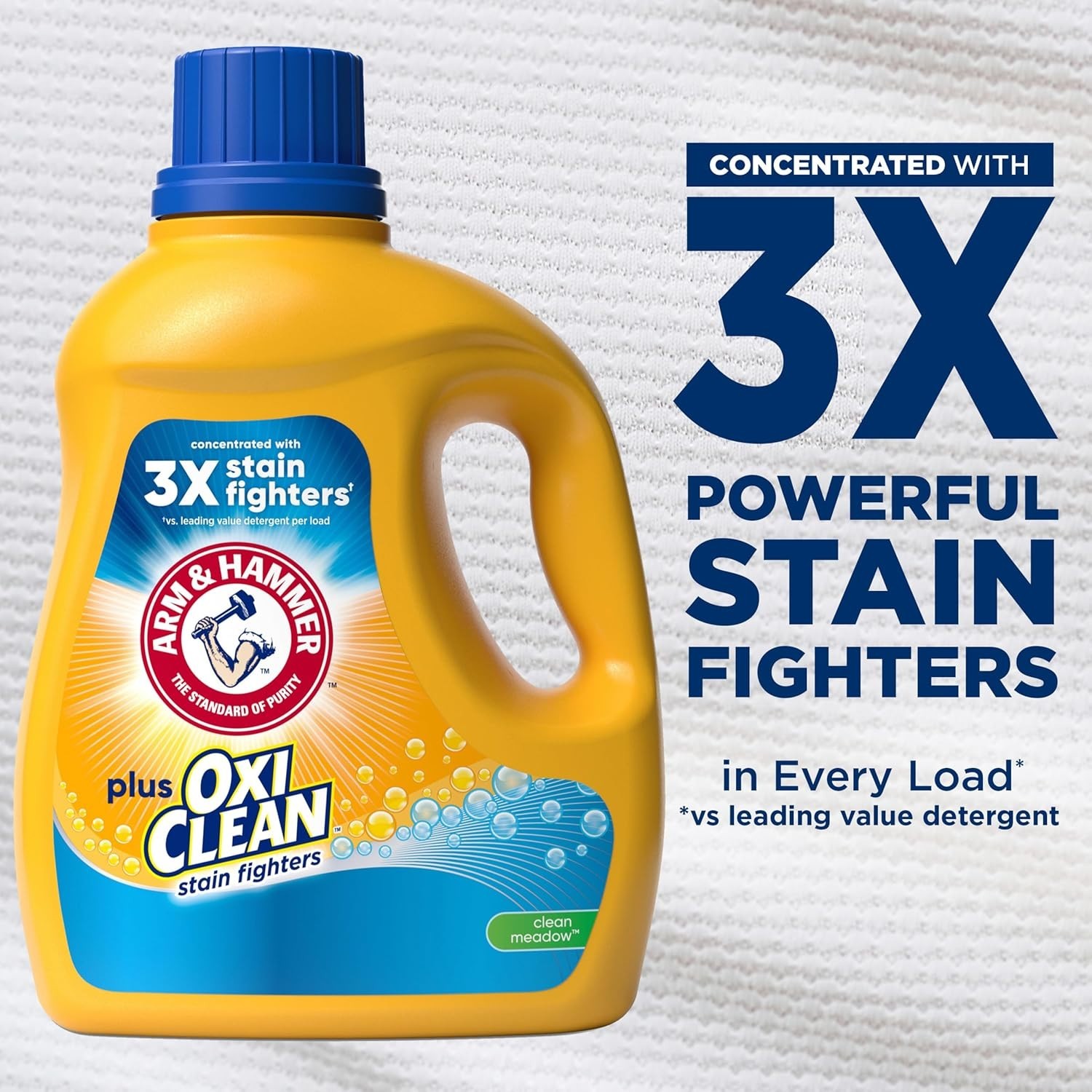 Powerful OxiClean Liquid Laundry Detergent – 100.5 fl oz, 77 Loads of Freshness