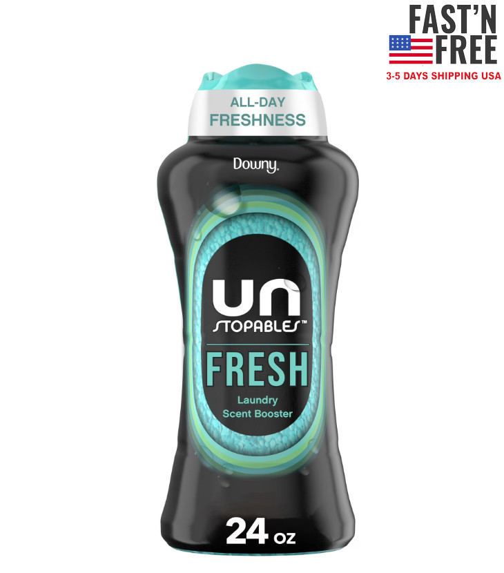 Downy Unstopables In-Wash Scent Booster Laundry Beads, Fresh Scent, 24 oz