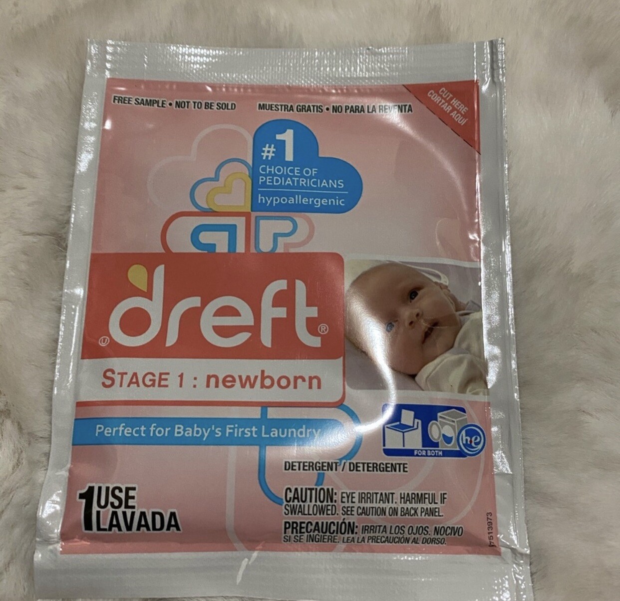 Lot Of 5 Dreft Stage 1 Newborn Hypoallergenic Liquid Baby Laundry Detergent