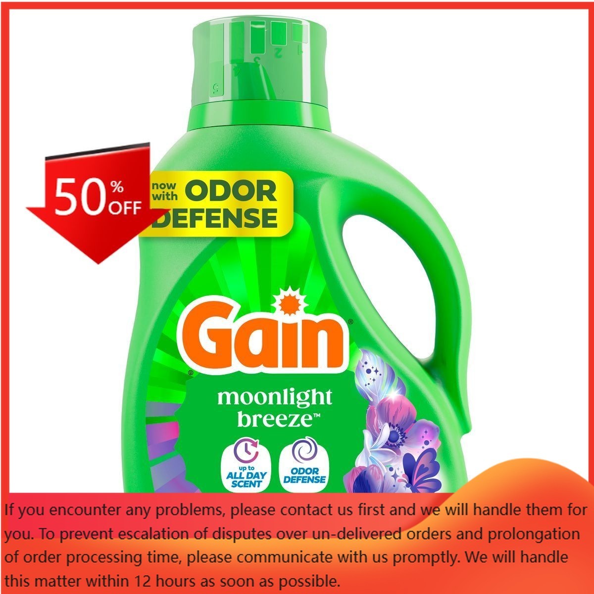 Gain Moonlight Breeze HE Deep Cleaning Concentrated Liquid 61 Loads – 81 fl oz