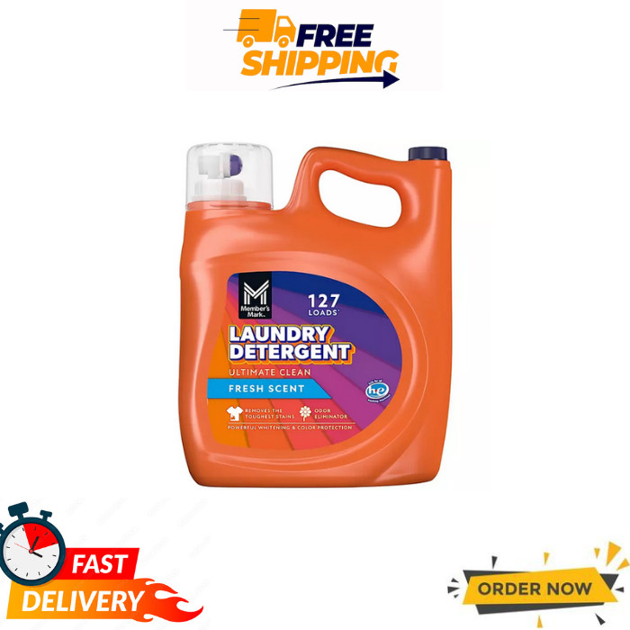 Member’s Mark Laundry Detergent Fresh Scent 127 Loads 196 fl oz