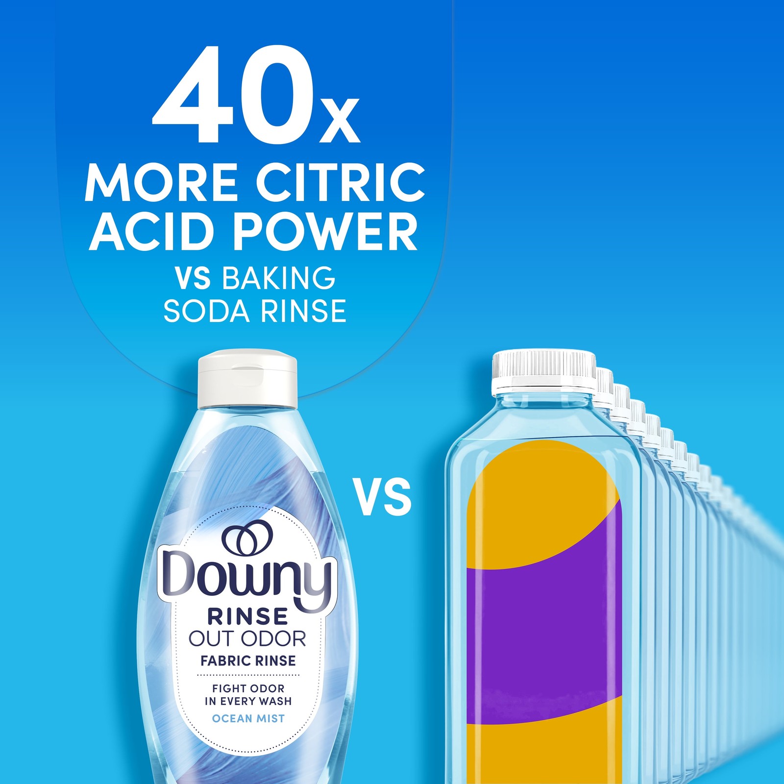 (2 pack) Downy Rinse Out Odor Laundry Rinse, Tackles Tough Odors and Refreshes