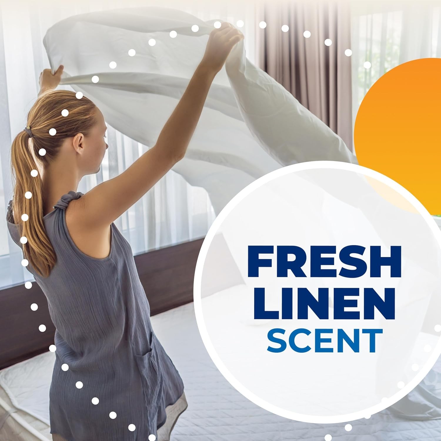 Arm & Hammer Power Sheets Laundry Detergent, Fresh Linen 50ct, up to 100 Small L